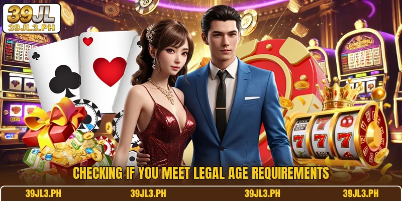 Checking if you meet legal age requirements