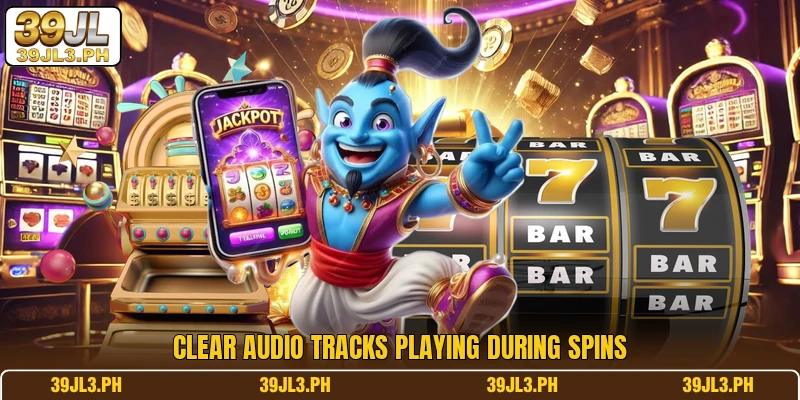 Clear audio tracks playing during spins