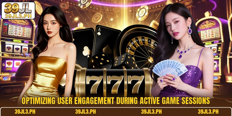 Optimizing user engagement during active game sessions