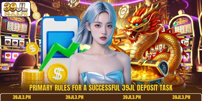 Primary rules for a successful 39JL deposit task