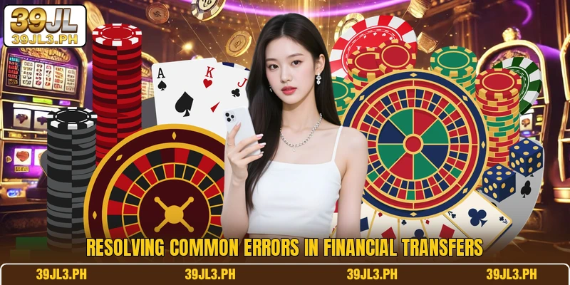 Resolving common errors in financial transfers