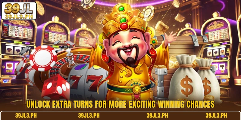Unlock extra turns for more exciting winning chances